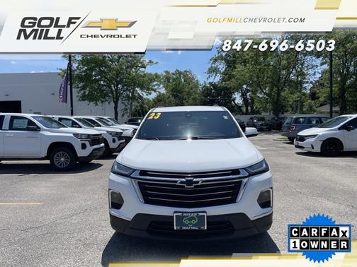 Summit White 2023 Chevrolet Traverse LT Cloth