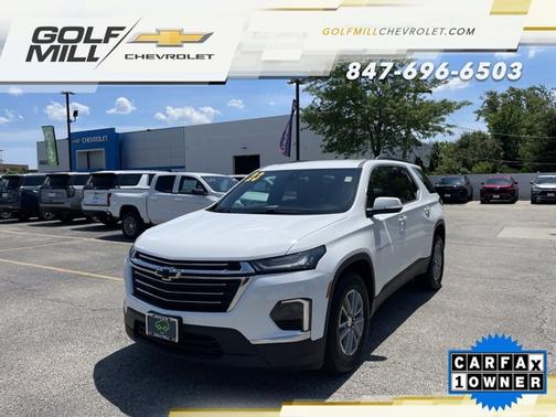 Summit White 2023 Chevrolet Traverse LT Cloth