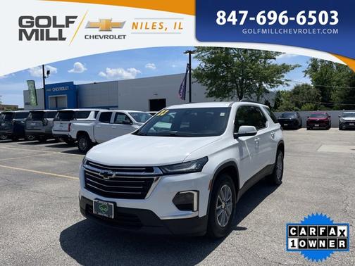 Summit White 2023 Chevrolet Traverse LT Cloth