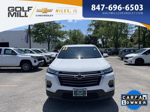Summit White 2023 Chevrolet Traverse LT Cloth