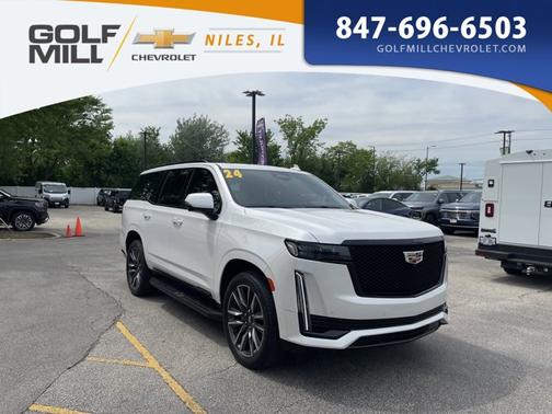 Crystal White Tricoat 2024 Cadillac Escalade Sport Platinum