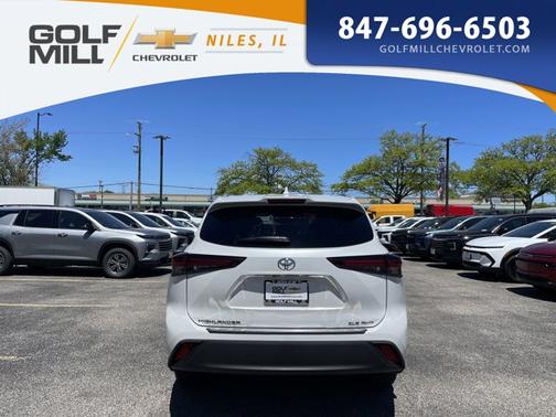 Wind Chill Pearl 2025 Toyota Highlander XLE