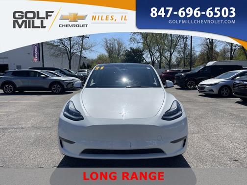 Pearl White Multi-Coat 2021 Tesla Model Y Long Range Dual Motor All-Wheel Drive