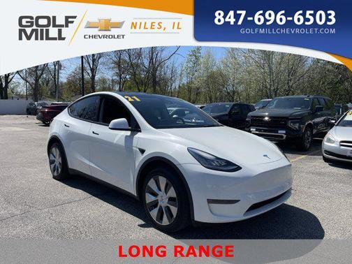 Pearl White Multi-Coat 2021 Tesla Model Y Long Range Dual Motor All-Wheel Drive