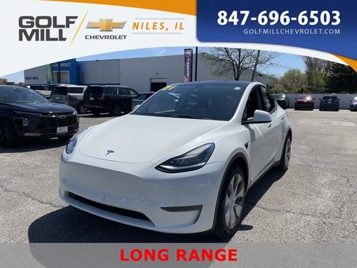 Pearl White Multi-Coat 2021 Tesla Model Y Long Range Dual Motor All-Wheel Drive