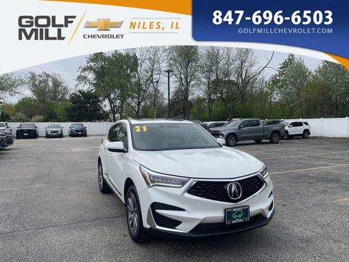Platinum White Pearl 2021 Acura RDX Technology Package