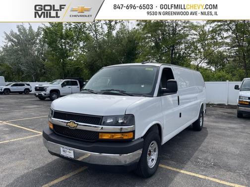 Summit White 2025 Chevrolet Express 3500 RWD 3500 Extended Wheelbase WT