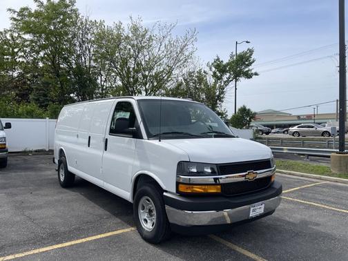 Summit White 2025 Chevrolet Express 3500 RWD 3500 Extended Wheelbase WT