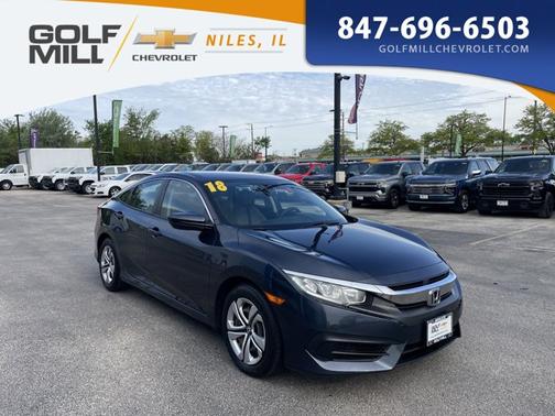 Blue 2018 Honda Civic LX