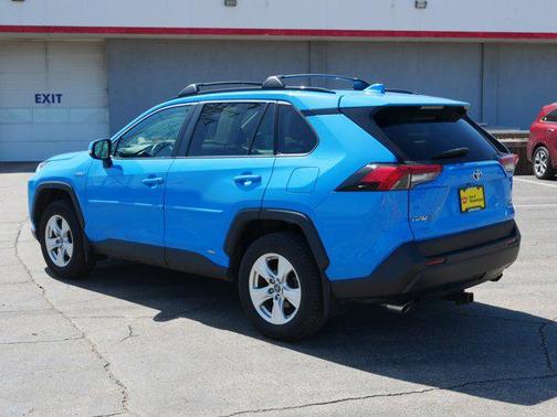 Blue Flame 2019 Toyota RAV4 Hybrid XLE