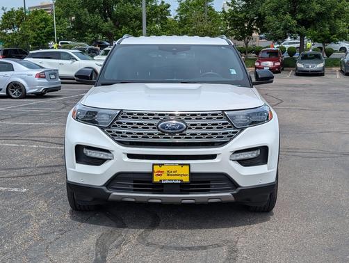 Star White Metallic Tri-Coat 2020 Ford Explorer Limited