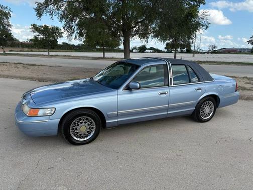 Blue 1998 Mercury Grand Marquis 4dr Sdn GS
