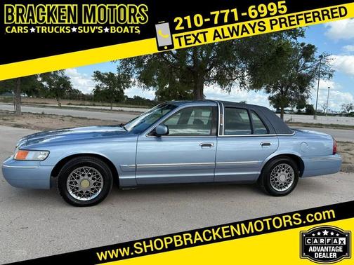 Blue 1998 Mercury Grand Marquis 4dr Sdn GS