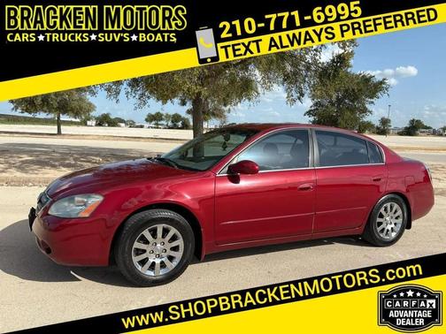 Maroon 2004 Nissan Altima 2.5 SL