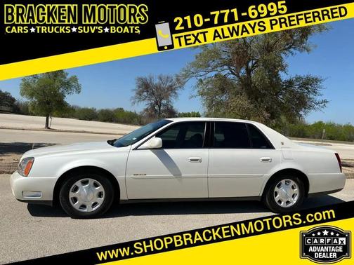 White 2001 Cadillac DeVille Base