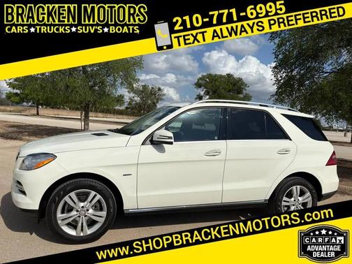 White 2012 Mercedes-Benz M-Class 4MATIC
