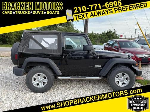 Black 2010 Jeep Wrangler Sport