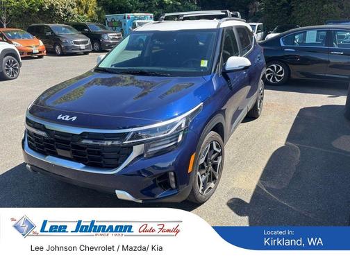 Dark Ocean Blue / White Roof 2024 Kia Seltos SX