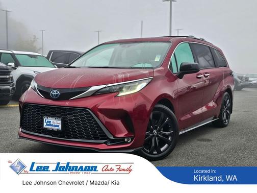 Ruby Flare Pearl 2023 Toyota Sienna XSE 7 Passenger
