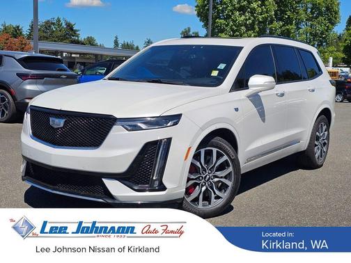 Crystal White Tri-Coat 2022 Cadillac XT6 Sport AWD