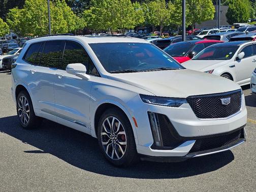 Crystal White Tri-Coat 2022 Cadillac XT6 Sport AWD