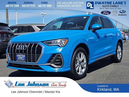 Turbo Blue 2023 Audi Q3 45 S line Premium