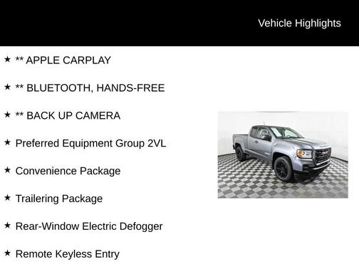 2022 GMC Canyon Elevation Standard