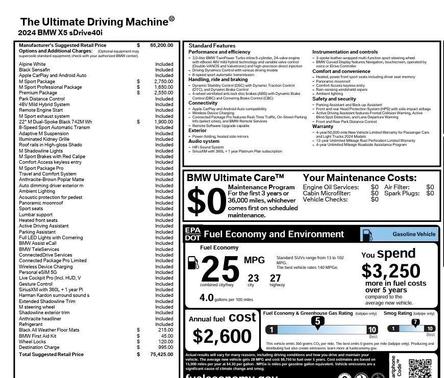 2024 BMW X5 sDrive40i