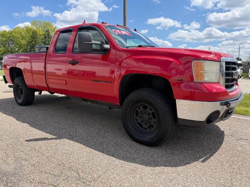 RED 2007 GMC Sierra 2500 SLE1 H/D Extended Cab