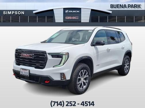 Summit White 2026 GMC Acadia AT4