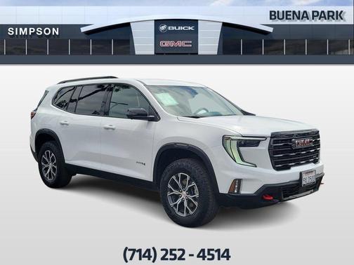 Summit White 2026 GMC Acadia AT4