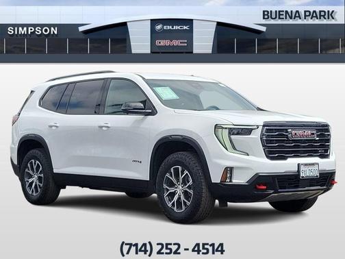 Summit White 2026 GMC Acadia AT4