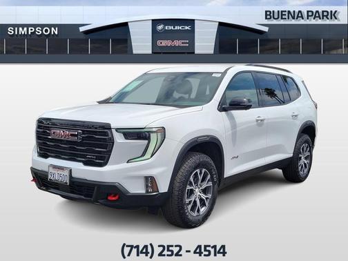 Summit White 2026 GMC Acadia AT4