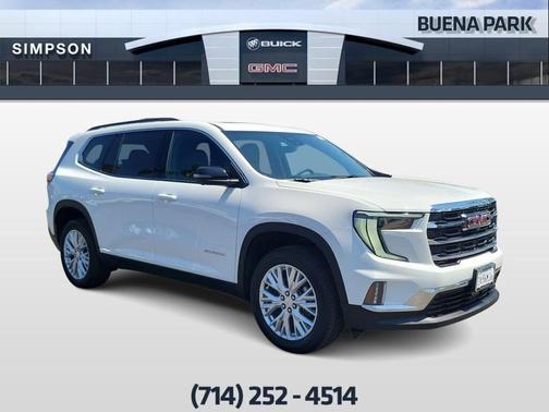 Summit White 2026 GMC Acadia Elevation