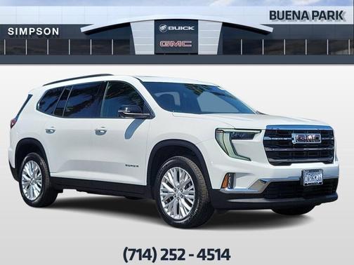 Summit White 2026 GMC Acadia Elevation