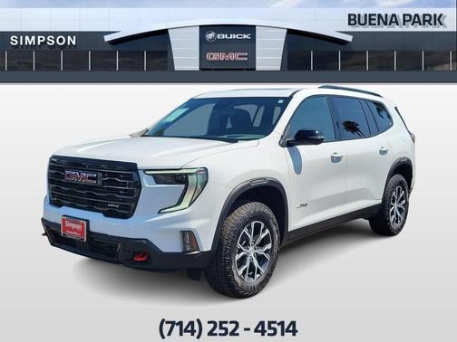 Summit White 2026 GMC Acadia AT4