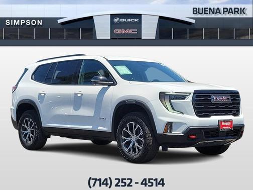Summit White 2026 GMC Acadia AT4