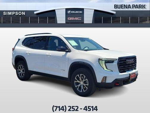 Summit White 2026 GMC Acadia AT4