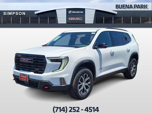Summit White 2026 GMC Acadia AT4