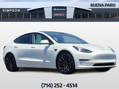 Pearl White Multi 2023 Tesla Model 3 Performance