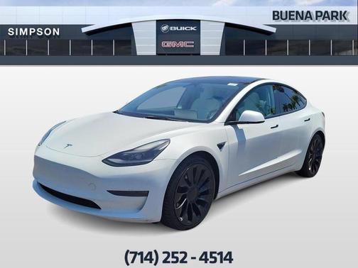 Pearl White Multi 2023 Tesla Model 3 Performance