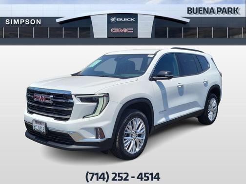 Summit White 2026 GMC Acadia Elevation
