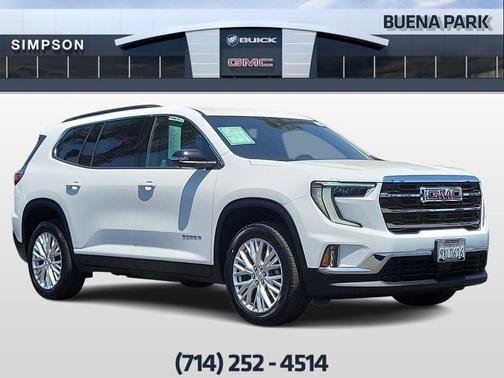 Summit White 2026 GMC Acadia Elevation