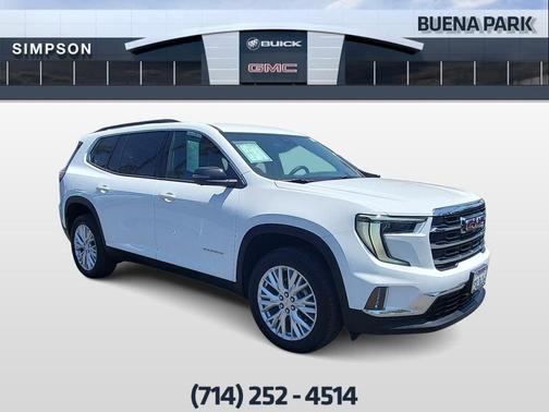 Summit White 2026 GMC Acadia Elevation