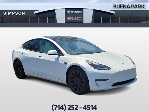 Pearl White Multi 2023 Tesla Model 3 Performance