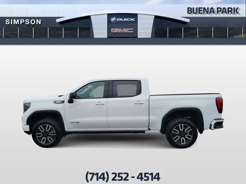 Summit White 2025 GMC Sierra 1500 AT4