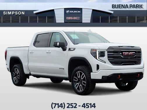 Summit White 2025 GMC Sierra 1500 AT4