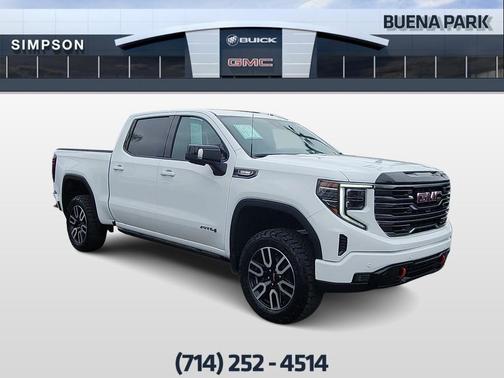 Summit White 2025 GMC Sierra 1500 AT4