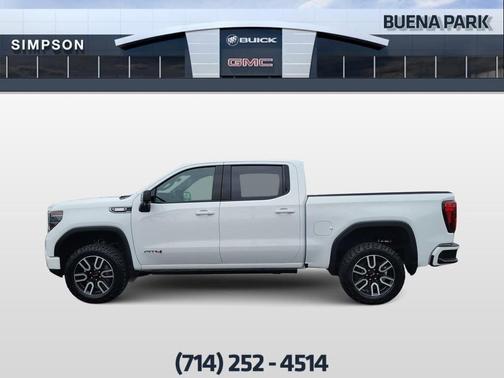 Summit White 2025 GMC Sierra 1500 AT4