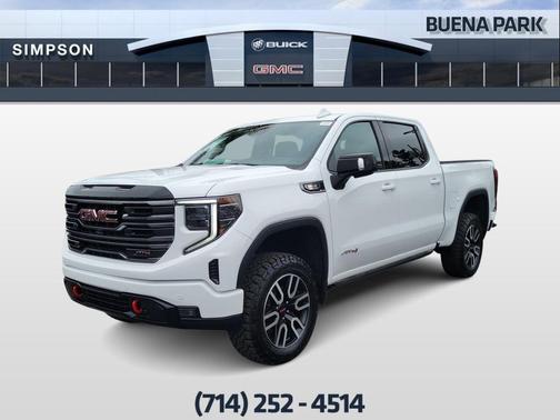 Summit White 2025 GMC Sierra 1500 AT4